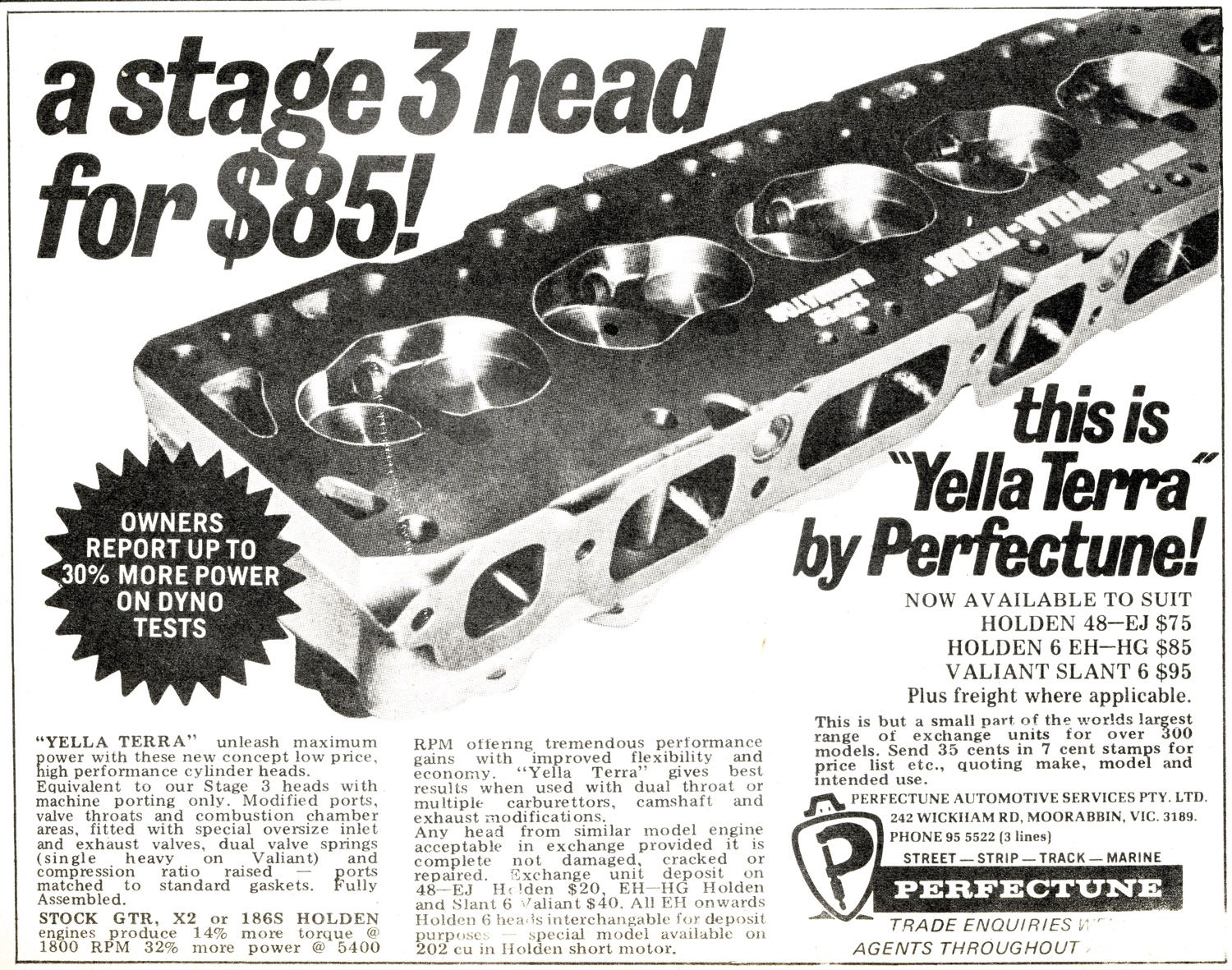 1972 Perfectune Stage 3 Yella Terra Head